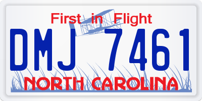 NC license plate DMJ7461