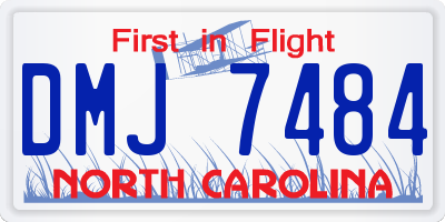 NC license plate DMJ7484