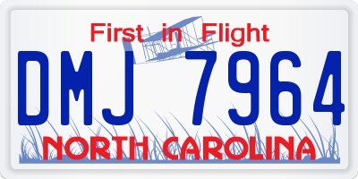 NC license plate DMJ7964