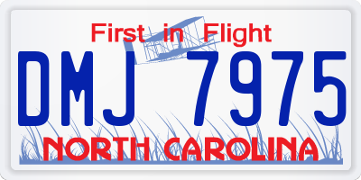 NC license plate DMJ7975