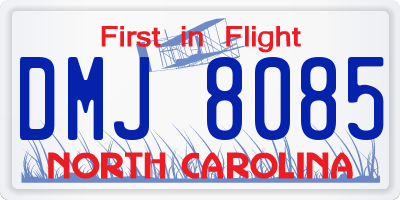 NC license plate DMJ8085