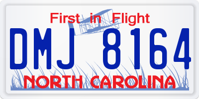 NC license plate DMJ8164