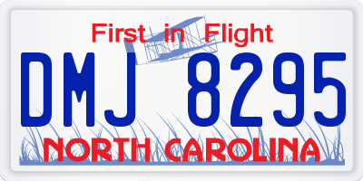NC license plate DMJ8295