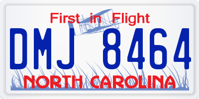 NC license plate DMJ8464