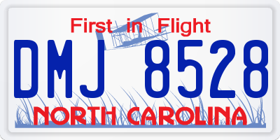 NC license plate DMJ8528
