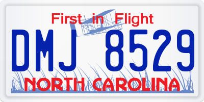 NC license plate DMJ8529