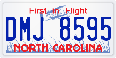 NC license plate DMJ8595