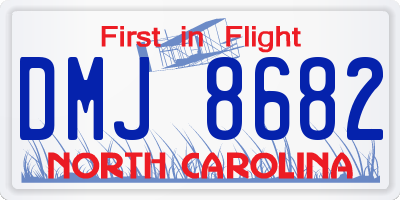 NC license plate DMJ8682