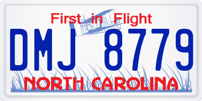NC license plate DMJ8779