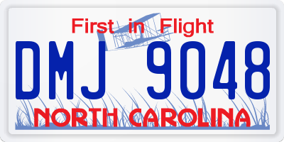 NC license plate DMJ9048