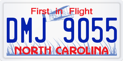 NC license plate DMJ9055