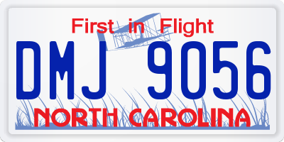 NC license plate DMJ9056