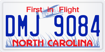 NC license plate DMJ9084