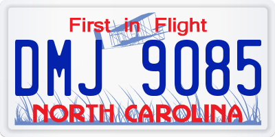 NC license plate DMJ9085