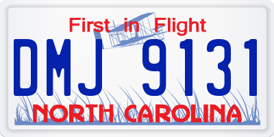 NC license plate DMJ9131