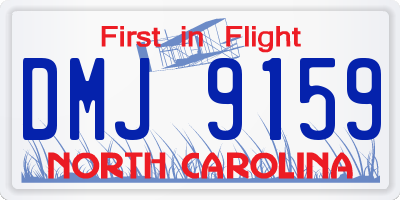 NC license plate DMJ9159