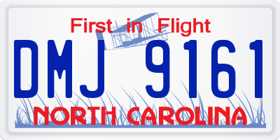 NC license plate DMJ9161