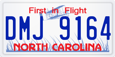 NC license plate DMJ9164