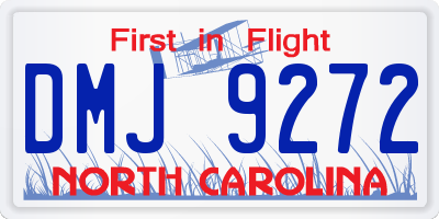 NC license plate DMJ9272