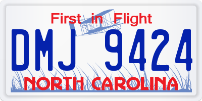 NC license plate DMJ9424