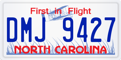 NC license plate DMJ9427