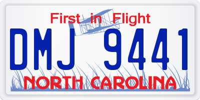 NC license plate DMJ9441