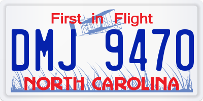 NC license plate DMJ9470