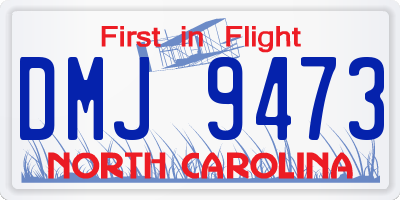 NC license plate DMJ9473