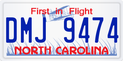 NC license plate DMJ9474