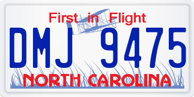 NC license plate DMJ9475