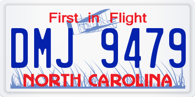 NC license plate DMJ9479