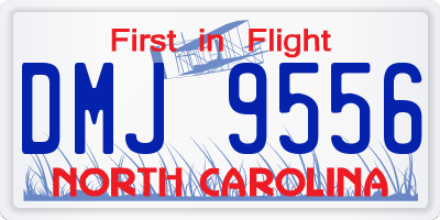 NC license plate DMJ9556