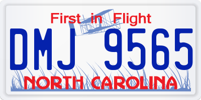 NC license plate DMJ9565