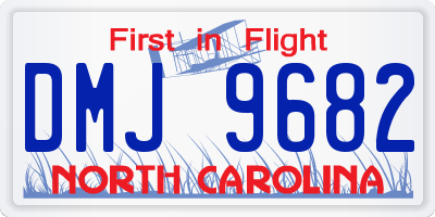 NC license plate DMJ9682