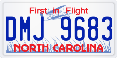NC license plate DMJ9683