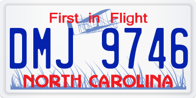 NC license plate DMJ9746