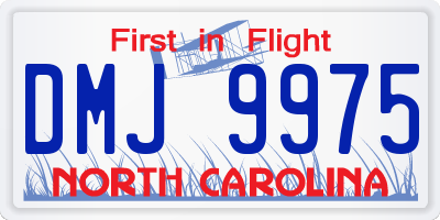 NC license plate DMJ9975
