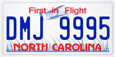 NC license plate DMJ9995