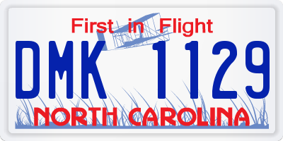 NC license plate DMK1129