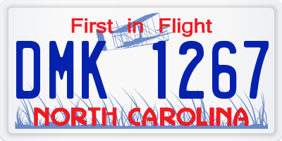 NC license plate DMK1267