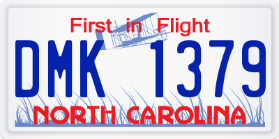 NC license plate DMK1379