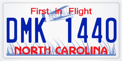 NC license plate DMK1440