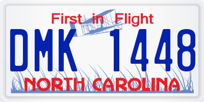 NC license plate DMK1448