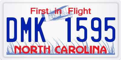 NC license plate DMK1595