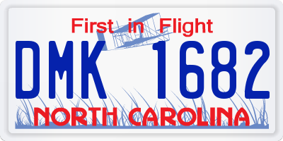 NC license plate DMK1682