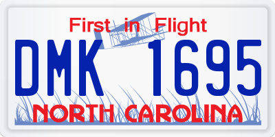 NC license plate DMK1695