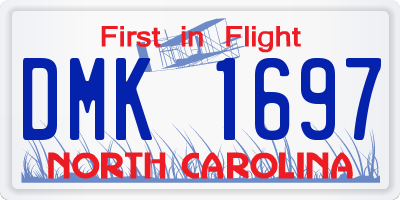 NC license plate DMK1697