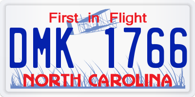 NC license plate DMK1766