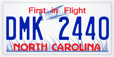 NC license plate DMK2440
