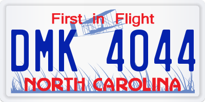 NC license plate DMK4044